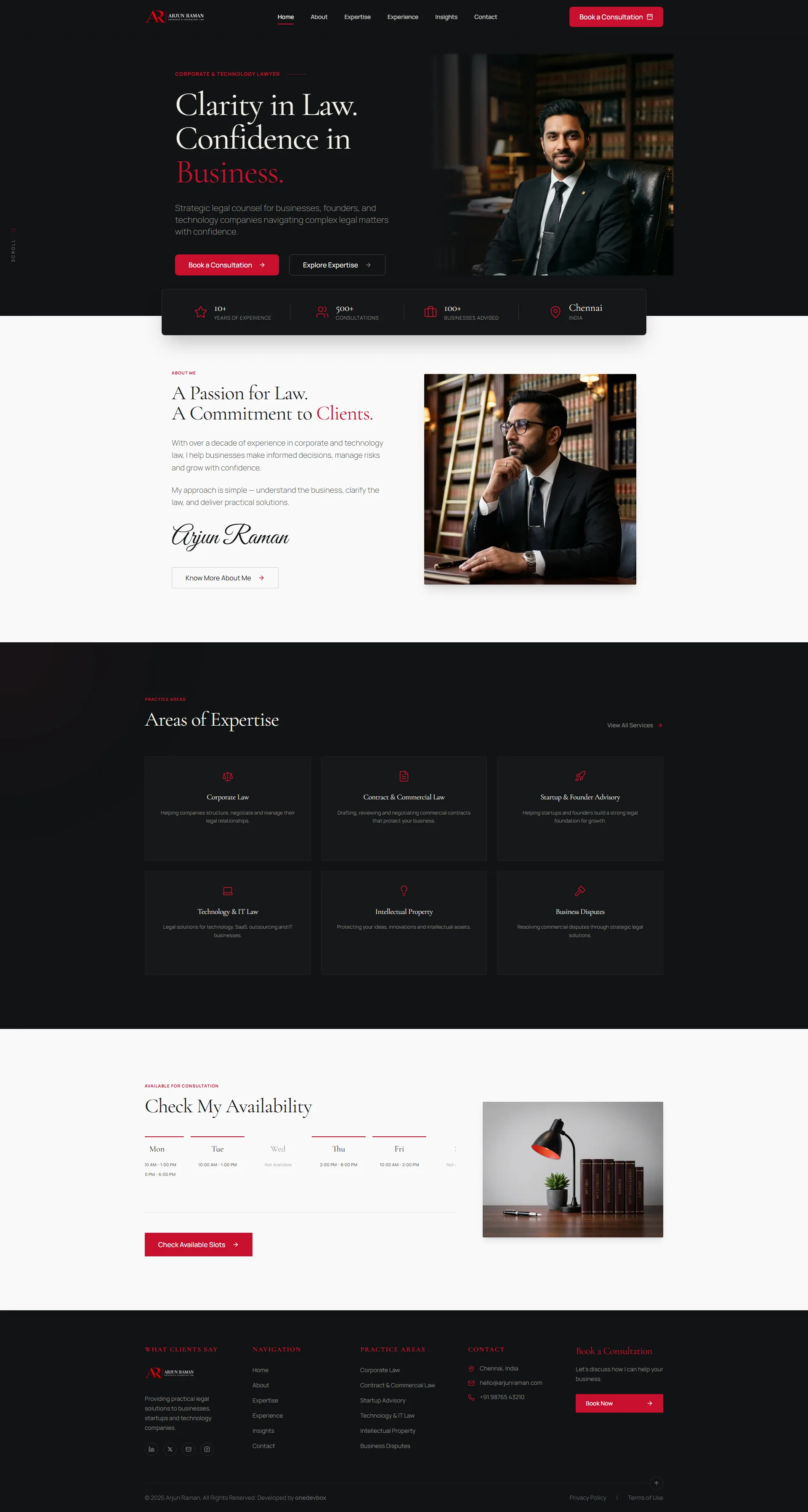 Arjun Raman Lawer profile